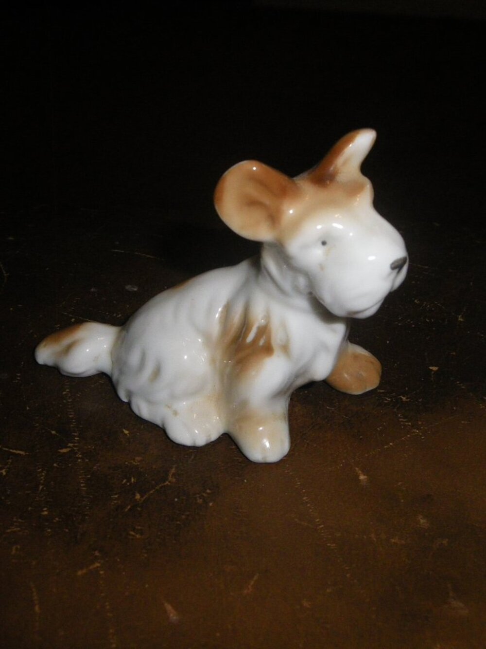 Vintage Ceramic Schnauzer Dog Figurine